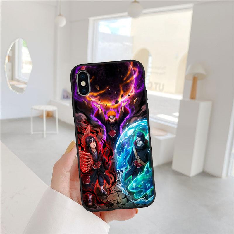 LO10 Anime Naruto Akatsuki Soft Shell Phone Case for Xiaomi Poco C40 C50 C51 C55 C65 C71 C75 F3 F5 F6 F7 M2 M3 Pro Ultra