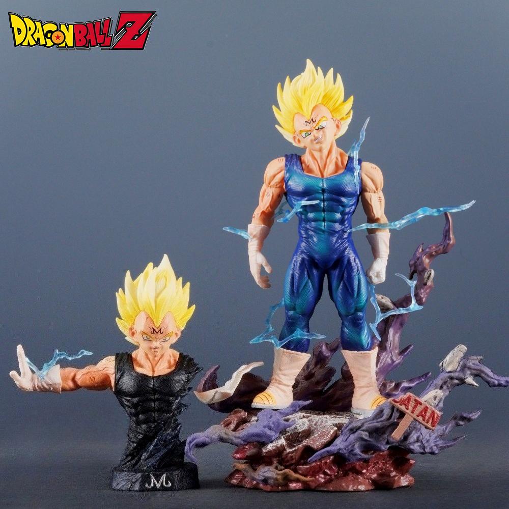 18.5cm/7.28in Anime Dragon Ball Figure Majin Vegeta Action Figures Pvc Statue Desktop Ornamen Collection Model Toys Gifts