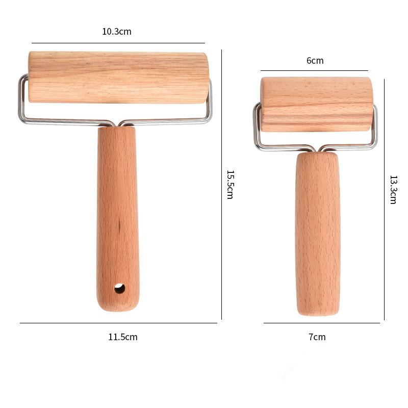 Wooden Rolling Pin Hand Dough Roller For Pastry Chapati Pasta Bakery Pizza Kitchen Tool Double Head Rolling Pin Flour Stick