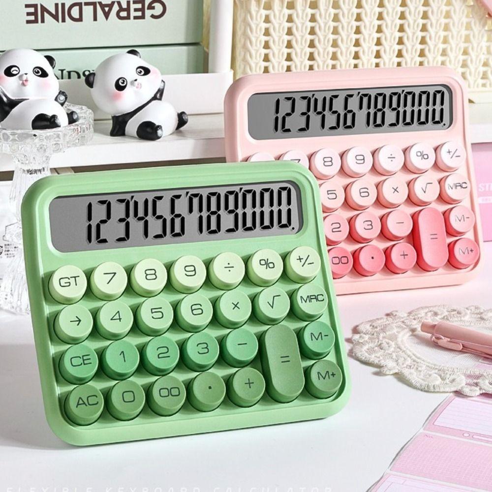 Stationery Vintage Gradient Color Calculator Kawaii Vintage Typewriter Calculator Student