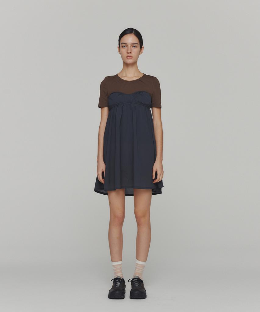 Amomento Corset Mini Dress_Charcoal