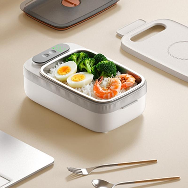 Rechargeable Nonrust Steel Lunch Box With Heating Accent Heats Food In 10 Minutes Without Water Food Container