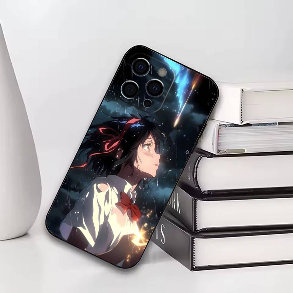 

Mitsuha Miyamizu Phone Case For iPhone17,16,15,14,13,12,11 Plus,Pro Others Soft Black Cover iPhone17air