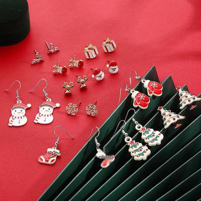 Bestseller Christmas Jewelry: Snowflake, Bell & Tree Stud Earrings Set