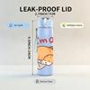 1PC Im Ok Turkey Laptop Cartoon 750ml Color Plastic Sports Water Bottle Leakproof Flip Straw Lid Suitable for Sports Office Home Use