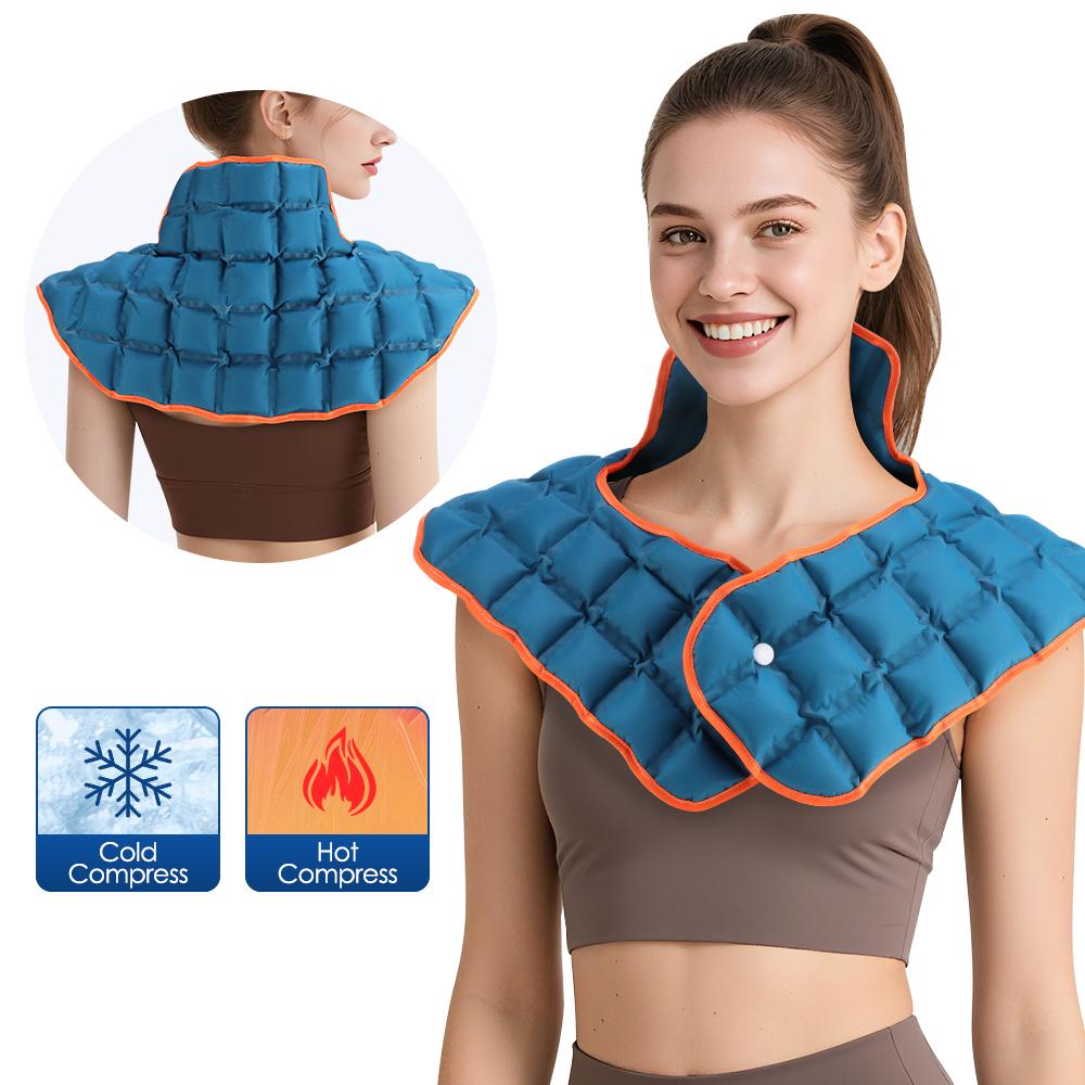 1 Multi-cell Blue Self-absorbent Multi-functional Hot Compress Ice Pack Reusable Heating Ice Pack Back Knee Muscle Fatigue Pads