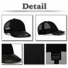 Plain Mesh Cap Hat Running Outdoor Women Men CA719 [White Fang] (Black)