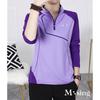[M-Thing] Tops Training Wear Half Zip Bicolor Golf Wear Running Breathable Ladies Spring Summer Autumn Rush Shirt Thin T-shirt Big Size Fishing Wear