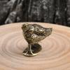 New Ancient Solid Chicken Eats Rice Tea Pet Miniature Figurines Antique Pocket Rooster Desktop Ornament Home Decoration Craft