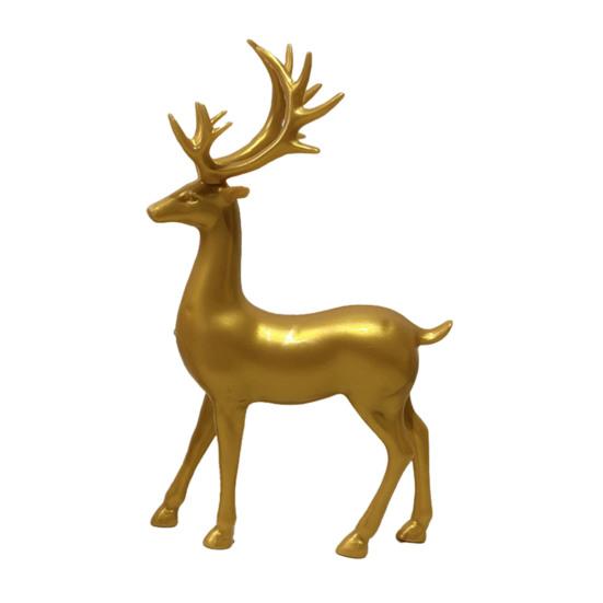 Christmas Reindeer Figurine Small Deer Statue Tabletop Resting/Standing Elk Sculpture for Indoor Home Office Tabletop Mantle Cabinet Desktop Decor