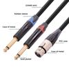 XLR Female to Dual 1/4 inch Y Splitter Cable,Female XLR to Double 6.35mm Mono TS Plug Mic Audio Converter Adapter Cord