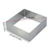 Cake Molds Rings Square Mousse Mold Stainless Steels Cake Rings  Square Cake Mold Bakewares for Home Baking Tool