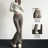 Womens High-Waisted Yoga Pants Wide-Leg Flared Leggings Workout Gym Fitness Casual Wear
