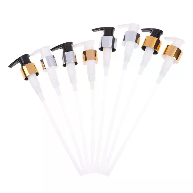 1 Set Seifenpumpe Flüssigkeitspumpenkopf Lotion Spenderkopf Runder Kopf 24/28 Gewinde Badeflasche Druckdüse ABS Lotion Pumpenkopf