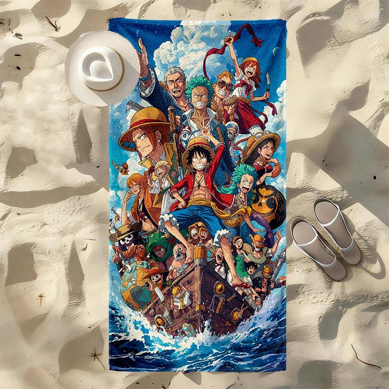 One Piece Stylish Digital Printing Beach Towel Quick‑Drying Absorbent Blanket for Beach Pool Gym Travel C3130