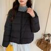 Autunno Inverno Ispessito Caldo Parka Donna Casual Carino Tinta Unita Tasca Grande Giacche Larghe Capispalla