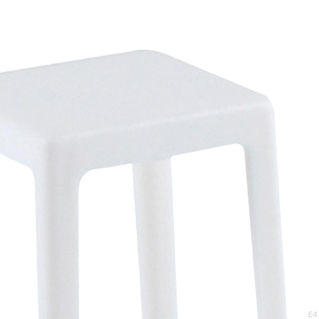 2 Pieces Dollhouse Mini Chair High Stool 1:6 Photo Props Furniture for DIY