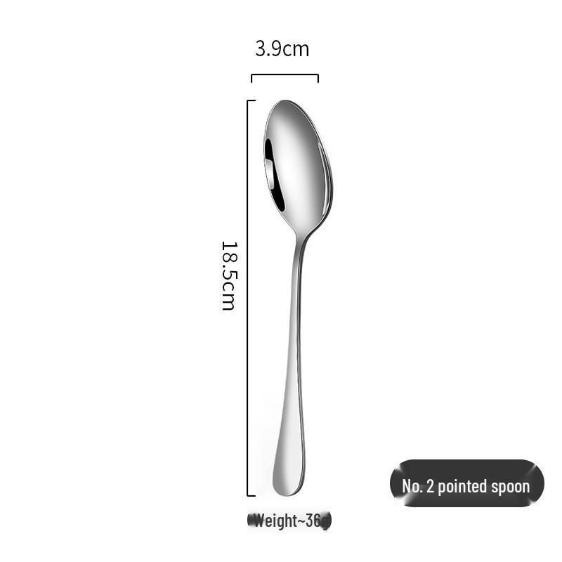1010 Stainless Steel Cutlery Set: Steak Knife, Fork, Spoon, Mixing Spoon, Dessert/Coffee Spoon, Fruit Fork