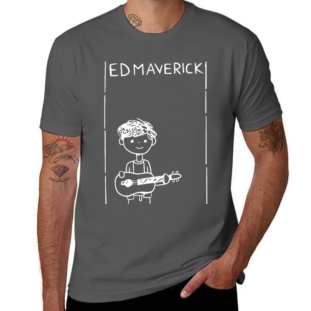 ED MAVERICK Mexican Singer T-Shirt Customs Korean Fashion Oversizeds Aesthetic Clothing Men Clothes