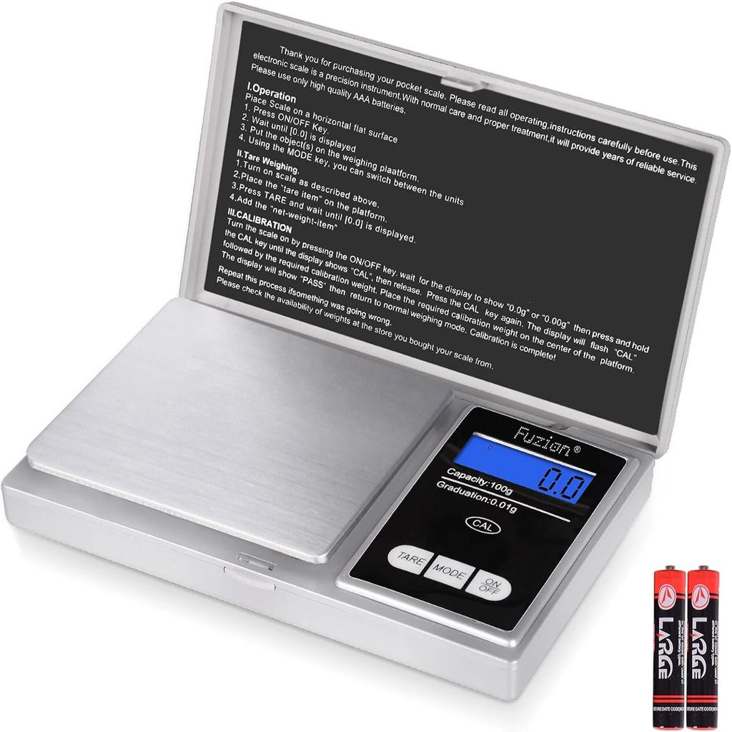 Mini Jewelry Herb Scale, Stainless Steel Pocket Scale, 0.01g Accuracy, Digital Travel Food Scale
