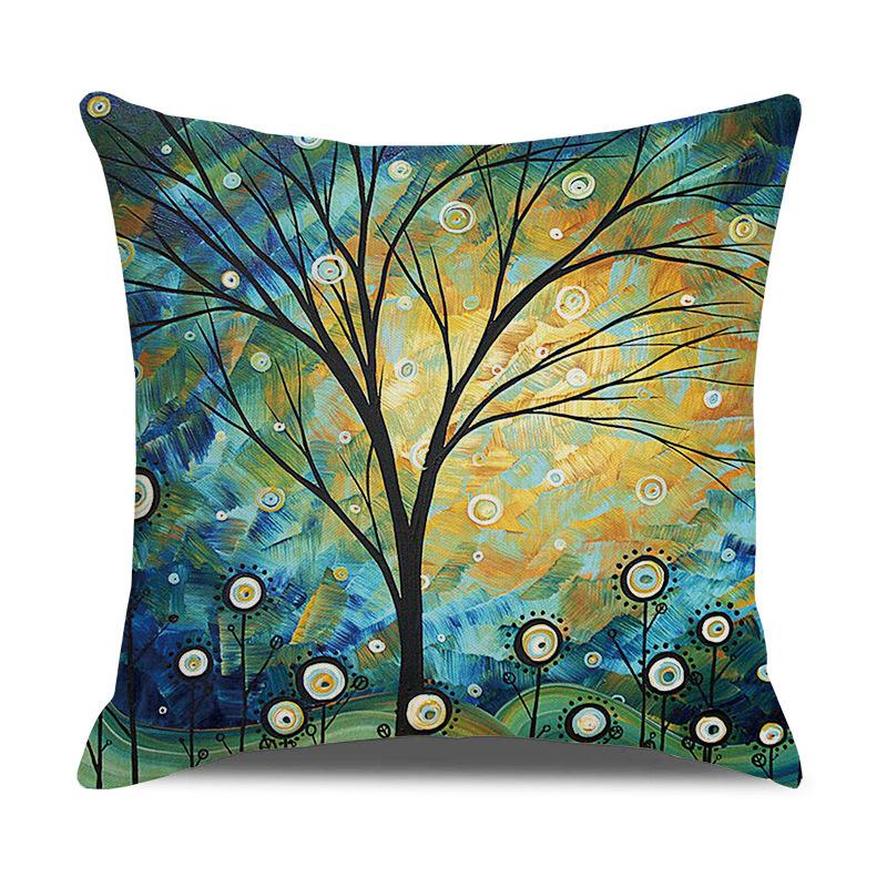 Printed Pillowcases, Linen Pillows, Sofa Pillows, Home Decoration Pillows