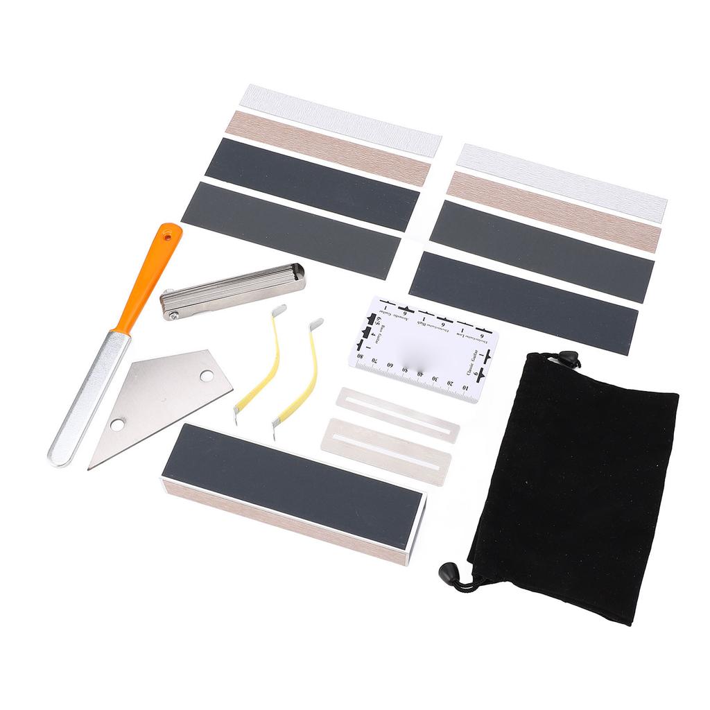 Sada 18ks nástrojů Guitar Luthier Tool Set Multifunkční sada pro údržbu kytary pro domácnost