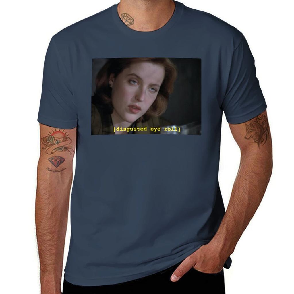 Dana Scully Eye Roll // X-files T-Shirt Short Sleeve Tee Sweat Heavyweights T Shirts for Men Pack