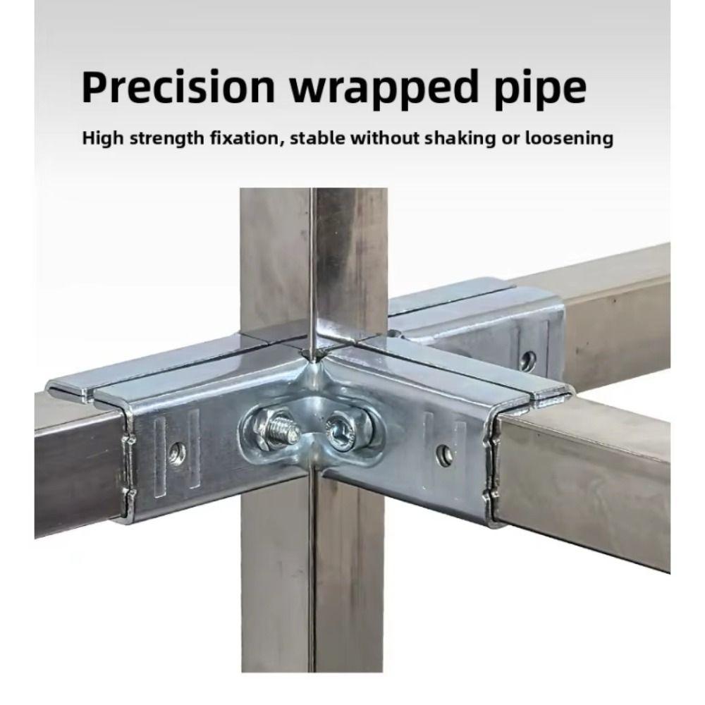 Non Welding Pipe Joint Buckle Adjustable Shelf Bracket New Elbow Fixed Buckle  Pipe Fitting