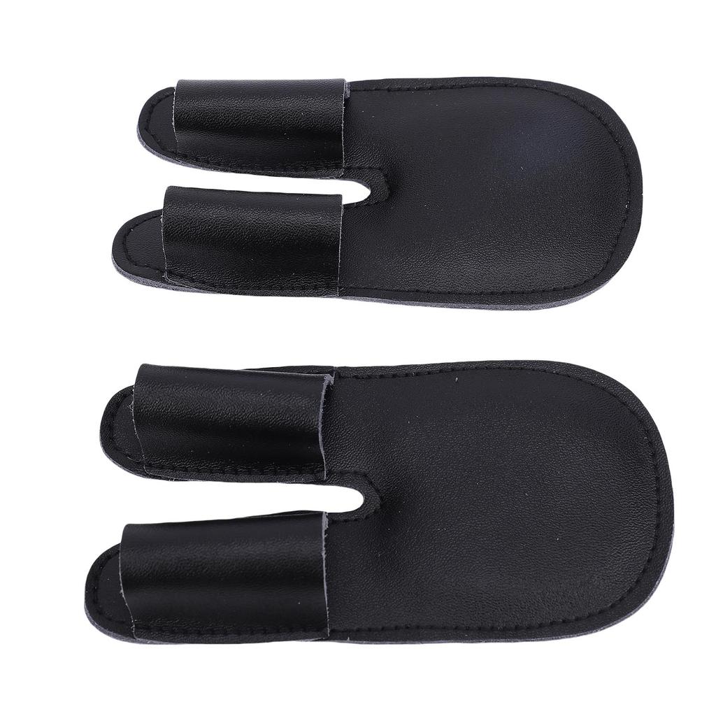 2pcs Baseball Finger Guard PU Leather Thickened Palm Shock Absorbing Sports Finger Sleeve Outdoor Training   Gear