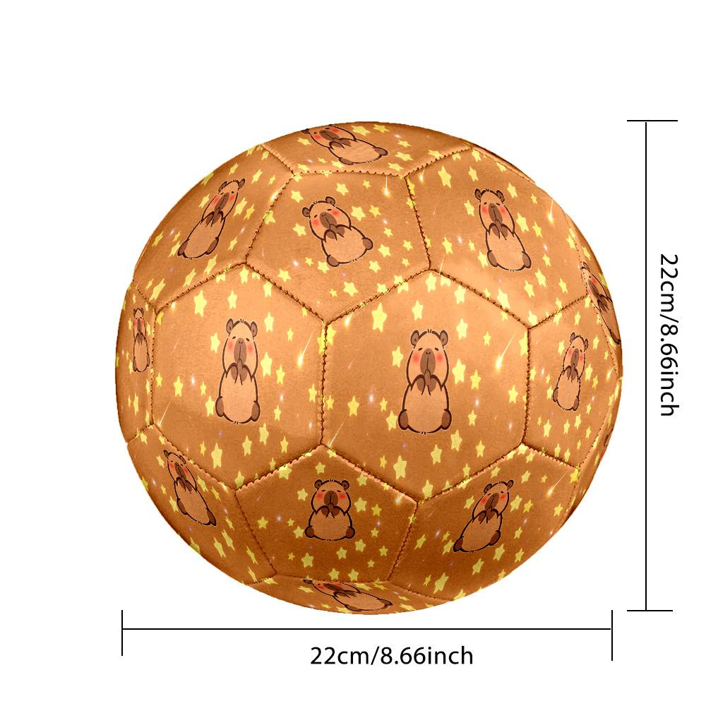 1pc Bear Stars Size 5 Soccer Ball Professional Match Training Football Indoor &Outdoor Sports Ball Lightweight Durable C6568
