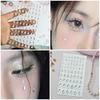 Autocollants Maquillage Yeux Strass Goutte d'Eau - Décorations Visage Auto-adhésives pour Mariage & Scène