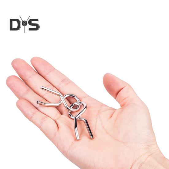 8 sztuk/zestaw Metalowy pierścień do układania łamigłówek 3D Drut Puzzle Gra Dzieci Dorośli Logika Umysł Test IQ Edukacyjny Odblokuj Blokada Zabawka Maluchy Chłopcy Dziewczęta Prezent