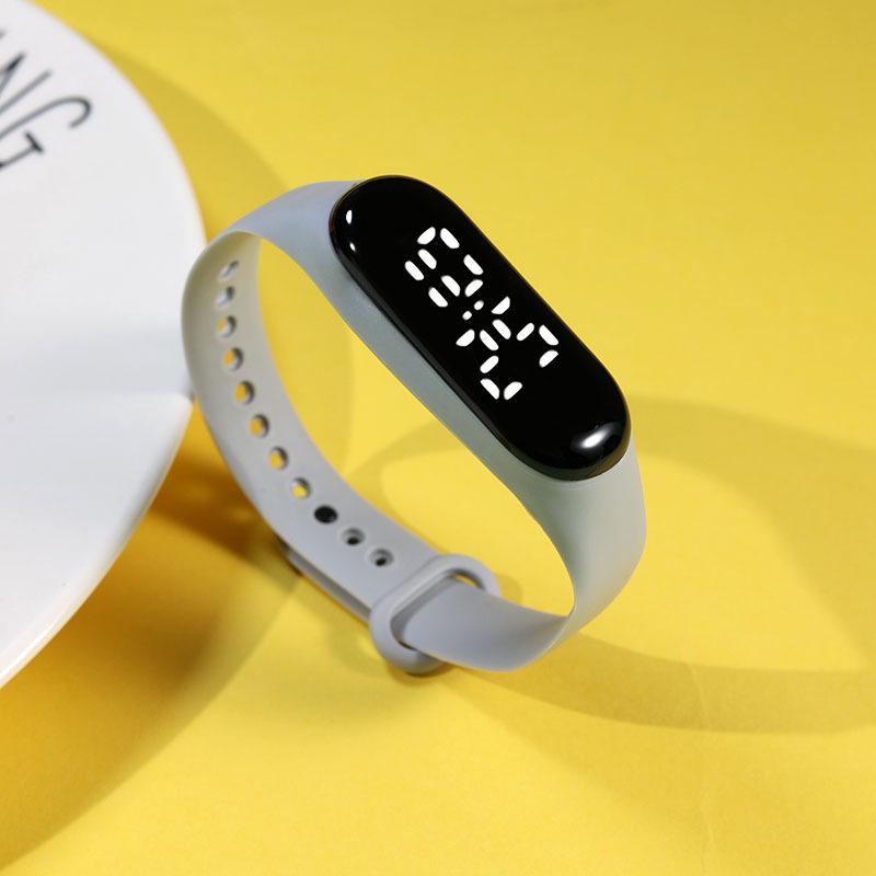 Waterproof White Light LED Sports Watch for Primary & Middle School Students