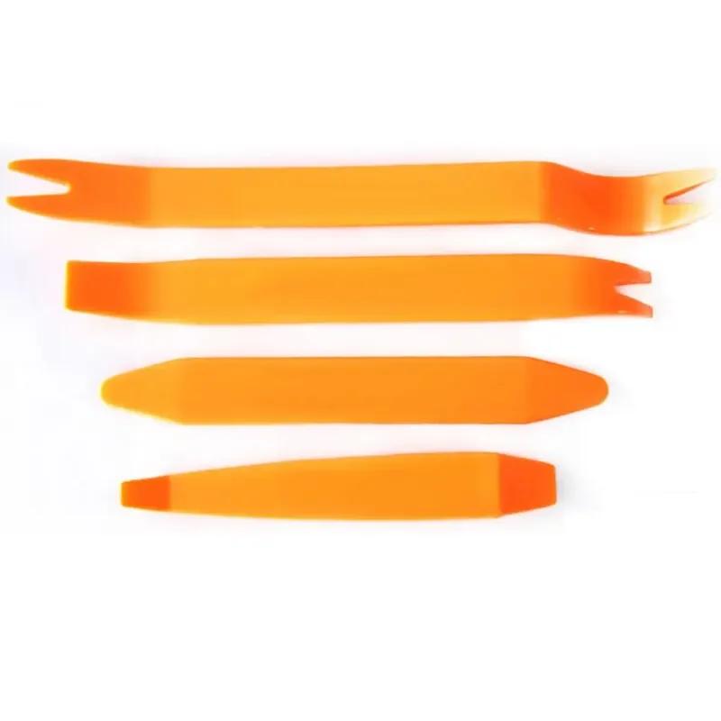 4PCS Car Panel Removal Tool Set – Auto Radio, Door Clip, Dash & Trim Pry Tools for Audio Installation & Repair