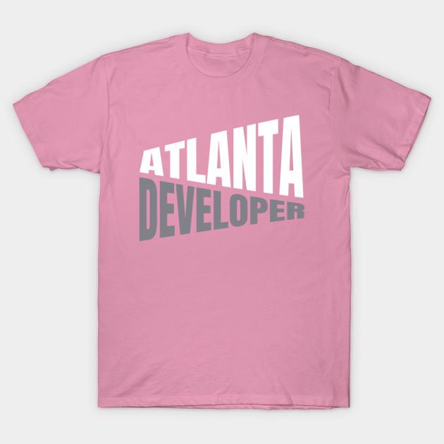 T Shirt Women Atlanta Developer Shirt For Men And Women Harajuku Print Kawaii Tshirt Summer Short Sleeve Female T-Shirt Top Tee