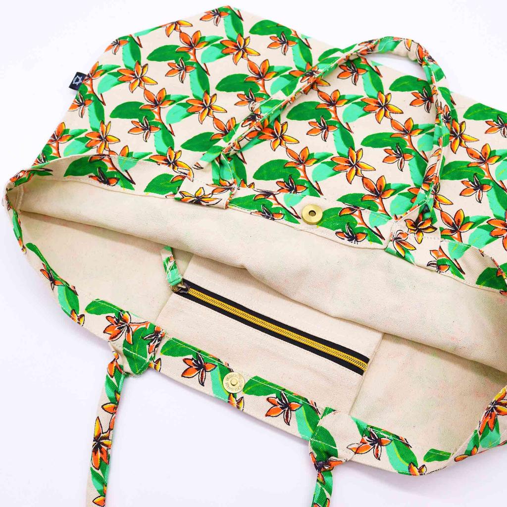 Cotton Tote Bag – Frangipani