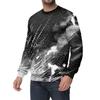 Men's Casual Fashion Printed Round Neck Pullover Sweatshirt