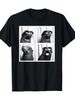 Unisex Black T-Shirt - Humorous Seal Wearing Glasses Graphic Tee
