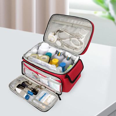 Notfall-Kits-Organizer, Erste-Hilfe-Tasche mit Griff, medizinische Aufbewahrung, Pillenflasche für
