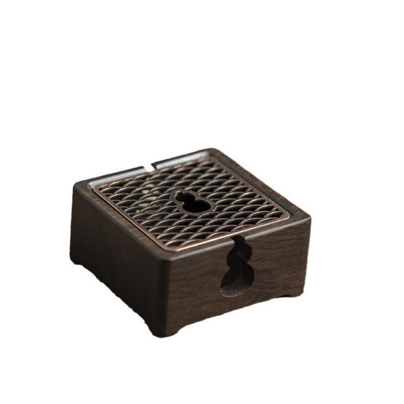 Wooden Tea Warmer Tea Set Accessories Heating Insulation Base Candle Tea Brewing Base Warmer Insulation Device