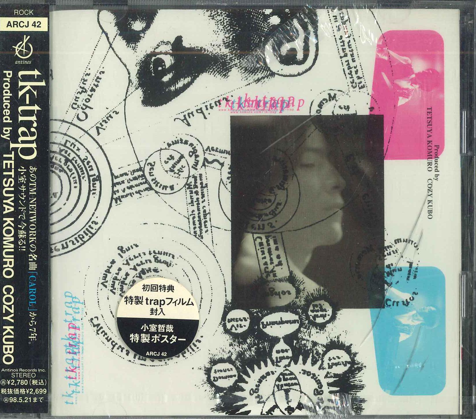 

CD TK-TRAP - Tk-trap ARCJ42PROMO ANTINOS 1996 Japan Obi Japanese Pop/Rock Used