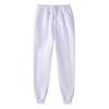 Unisex Warm Fleece Sweatpants - Plus Size, Solid Color, Casual Fitness Running Trousers