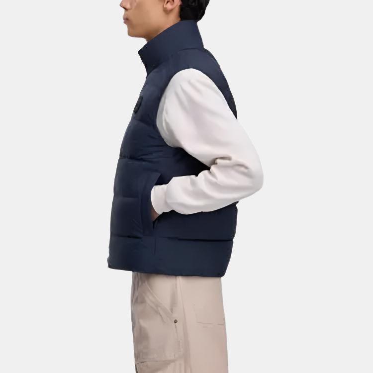 Canada Goose Crofton Series Lightweight Waterproof Windproof Down Vest Unisex Vests Black 1925MB-9063-BLUE