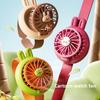 Summer Handheld Mini Fan, Children's Cute Cartoon Watch, Small Fan, USB Charging, Portable Fan, Three Speed with Light Gift