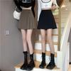 Autumn 2025 High-Waisted Pleated A-Line Skirt - Women's Slimming Hip-Hugging Design, Anti-Exposure Short Skirt