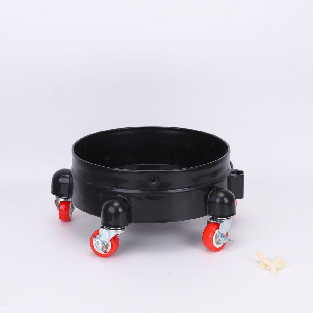 Mobile Transparent Car Wash Bucket with Wheels and Sediment Separator