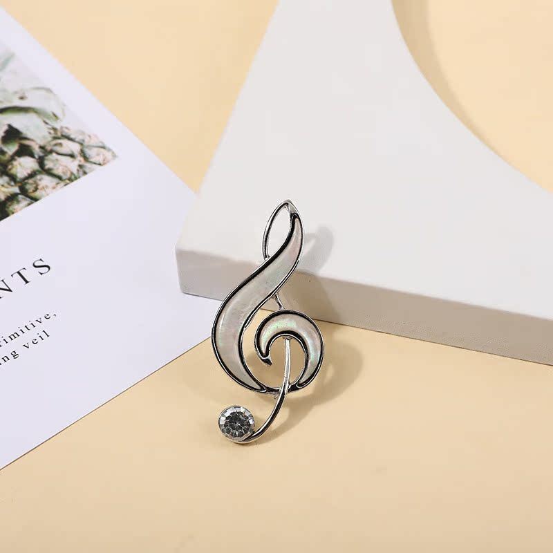 Shell Music Brooch Pendant For Women And Men With Decorative Style
