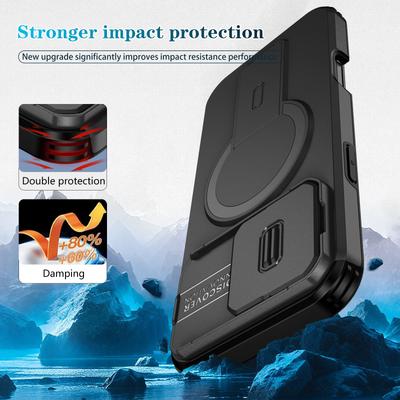 Case for Iphone 17 Pro Max Air 16 Plus 16e 15 14 12 13 Pro Iphone17 Magnetic Armor Rotating Folding Stand Accessories