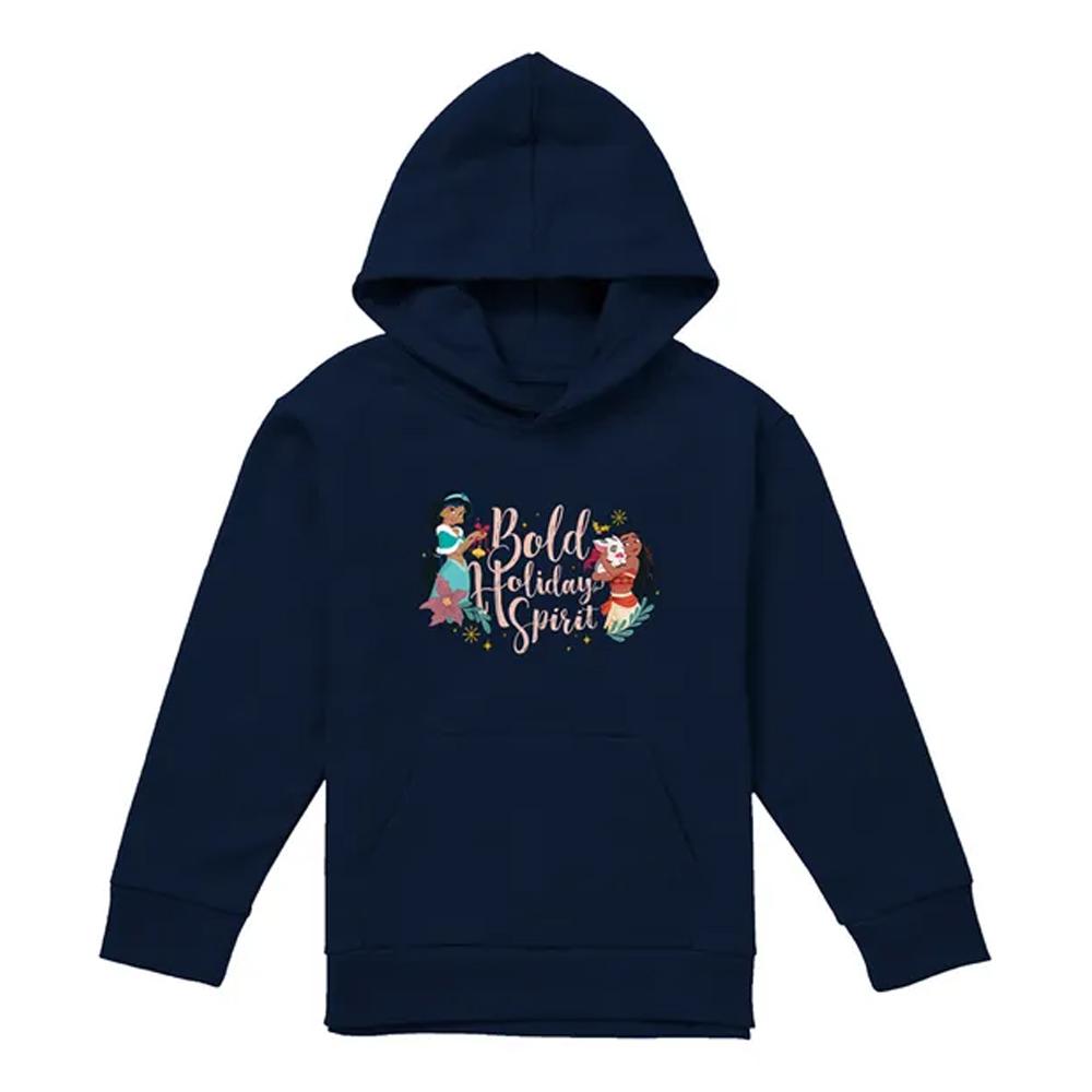 Disney Princess Childrens/Kids Bold Holiday Spirit Jasmine Christmas Pullover Hoodie