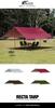 FIELDOOR Recta Tarp 435 x 500 см сумка для хранения веревочные колышки алюминиевые гибкие фитинги для 4-6 человек УФ-защита серебряное покрытие [Бордо] + + +